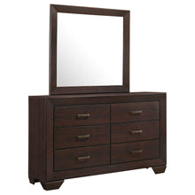 Load image into Gallery viewer, Holmgren - 6 Drawer Dresser With Mirror - Dark Coffee
