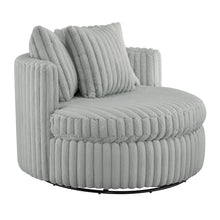 Load image into Gallery viewer, Mindy - Oversized Swivel Barrel Chair - Gray
