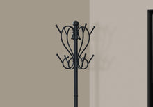 Load image into Gallery viewer, Coat Rack, Hall Tree, Free Standing, 8 Hooks, Entryway, Umbrella Holder, Transitional - Black

