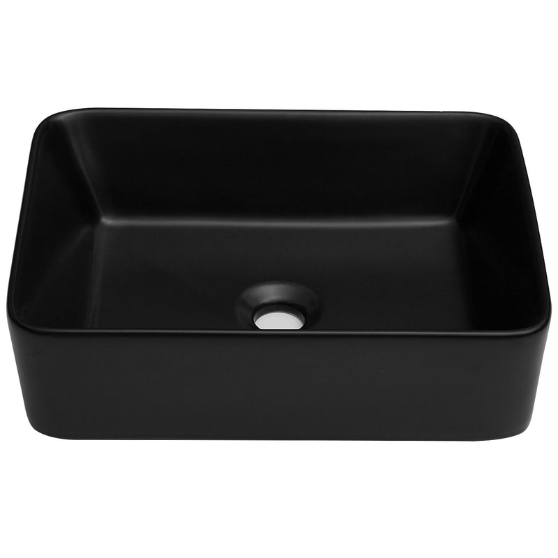Modern European Design Ceramic Rectangular Vessel Bathroom Sink