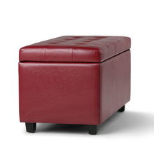 Load image into Gallery viewer, Cosmopolitan - Upholstered Storage Ottoman

