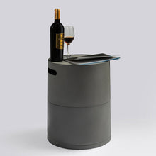 Load image into Gallery viewer, Propane Tank Cover Round Tank Holder Hide Away Side Table - Gray
