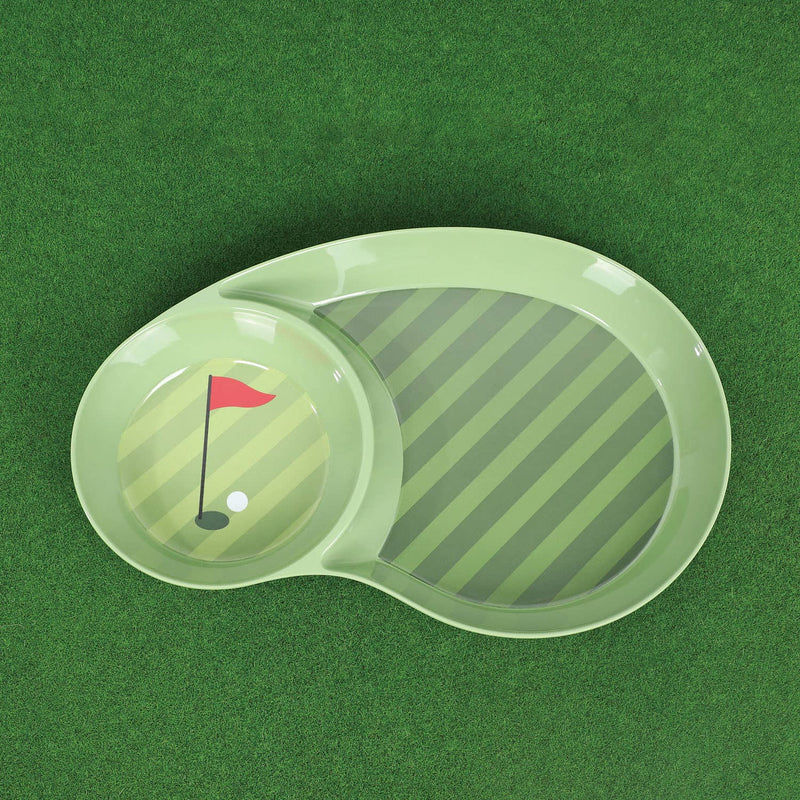 Supreme Housewares - 16" Golf-Themed Melamine Chip and Dip Platter