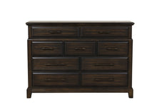 Load image into Gallery viewer, 9 Drawer Dresser - Mahogany
