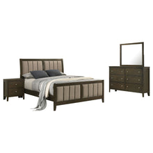 Load image into Gallery viewer, Clement - 4 Piece Queen Bedroom Set With Tufted Headboard - Dark Coffee
