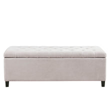 Load image into Gallery viewer, Elegant Design Tufted Top, Soft Close Storage Bench
