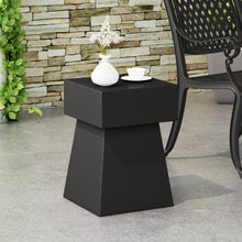 Load image into Gallery viewer, Outdoor Side Table, Patio End Table - Black
