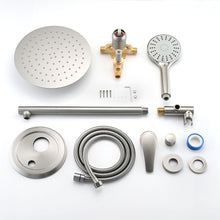 Load image into Gallery viewer, Wall Mounted Shower Set With High Pressure 10" Rain Shower Head And 5 Function Handheld Shower Head

