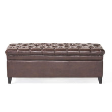 Load image into Gallery viewer, Juliana - Storage Ottoman With Birch Legs
