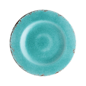 Supreme Housewares - Crackle 8 3/4" Melamine Plate, Turquoise