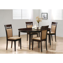 Load image into Gallery viewer, Gianna - 5 Piece Dining Set With Oval Table And Side Chairs - Cappuccino
