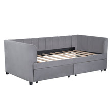 Load image into Gallery viewer, Upholstered Daybed With Ergonomic Design Backrest
