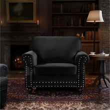 Load image into Gallery viewer, Upholstered Accent Armchair With Turned Legs For Living Room
