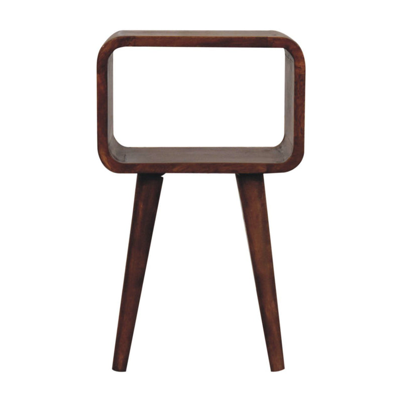 Minimalist Open Curved Nightstand