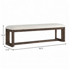 Load image into Gallery viewer, Backless Upholstered Dining Bench
