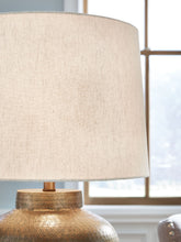 Load image into Gallery viewer, Madney - Metal Table Lamp - Antique Gold Finish
