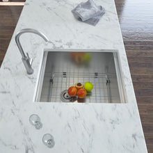 Load image into Gallery viewer, 15" Undermount Kitchen Sink 16 Gauge Ledge Workstation - Brushed Nickel
