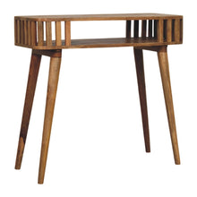 Load image into Gallery viewer, Slatted Console - Light Brown
