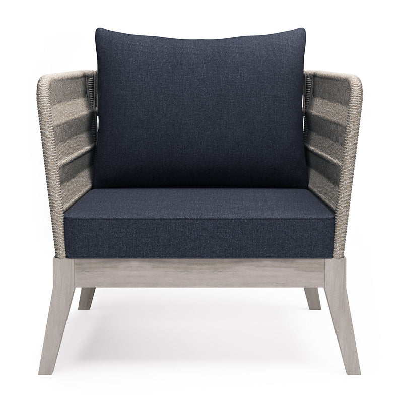 Santiago - Outdoor Conversation Chair - Dark Gray
