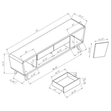 Load image into Gallery viewer, 2 Door TV Console With Storage - Walnut
