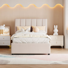 Load image into Gallery viewer, Upholstered Platform Bed With A Hydraulic Storage System
