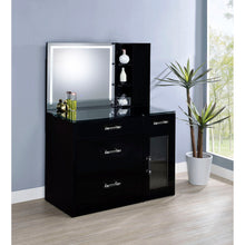 Load image into Gallery viewer, Kerr - 2 Drawer Makeup Vanity Table With Mirror And Stool

