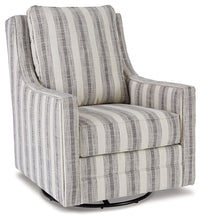 Load image into Gallery viewer, Kambria - Swivel Glider Accent Chair - Ivory / Black

