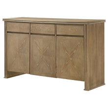 Load image into Gallery viewer, Dreydon - 3 Door Sideboard Server - Light Brown
