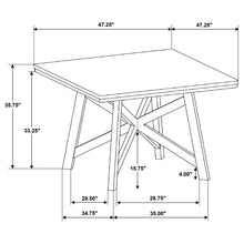 Load image into Gallery viewer, Maxine - Square Counter Height Dining Table - Brown
