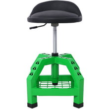Load image into Gallery viewer, Pneumatic 360 Degree Swivel Stool, Mechanics Rolling Creeper Seat, Heavy Duty Rolling Mechanics Stool, Shop Stool With Casters

