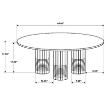 Load image into Gallery viewer, Preston - 2 Piece Coffee And End Table Set With Cylindrical Pedestal Bases, Round Design - White
