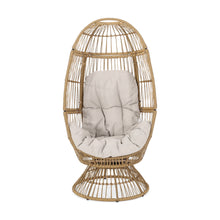 Load image into Gallery viewer, Patio Swivel Basket Egg Chair With Cushion
