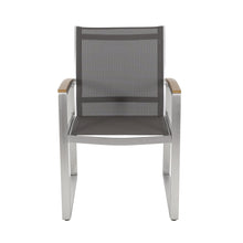 Load image into Gallery viewer, Poetic - Outdoor Dining Chair With Faux Wood Arms And Aluminum Frame (Set of 2) - Gray
