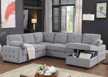 Load image into Gallery viewer, Nyhan - Upholstered Corner Sectional With Pull Out Loveseat And Storaged Chaise
