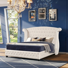 Load image into Gallery viewer, Sophia - Crystal Tufted Upholstered Bed
