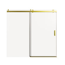 Load image into Gallery viewer, Frameless Single Sliding Soft Close Shower Doors, 3 / 8" Tempered Glass Reversible Installatio
