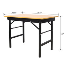 Load image into Gallery viewer, Portable Folding Work Table With Measuring Tape And Angle Finder Steel - Black
