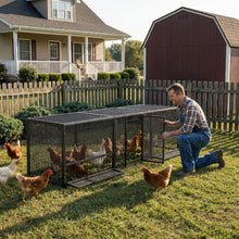 Load image into Gallery viewer, Thickened Chicken Coop For Outdoor - Black / Silver
