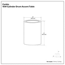 Load image into Gallery viewer, Corbin - Hammered Metal Side Table
