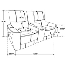 Load image into Gallery viewer, Denson - Power Reclining Loveseat With Console And USB Port
