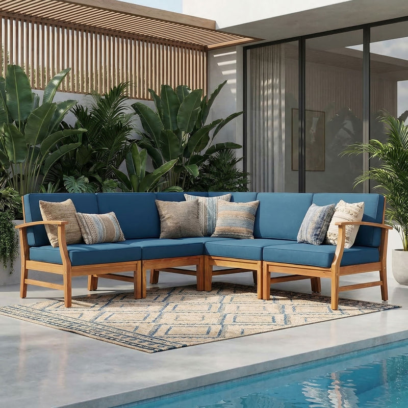 Perla - 5 Pieces Sofa Set