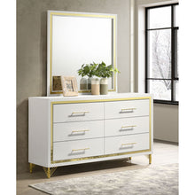 Load image into Gallery viewer, Malcolm - 6 Drawer Dresser With Mirror - White
