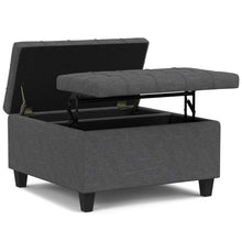 Load image into Gallery viewer, Harrison - Upholstered Coffee Table Storage Ottoman
