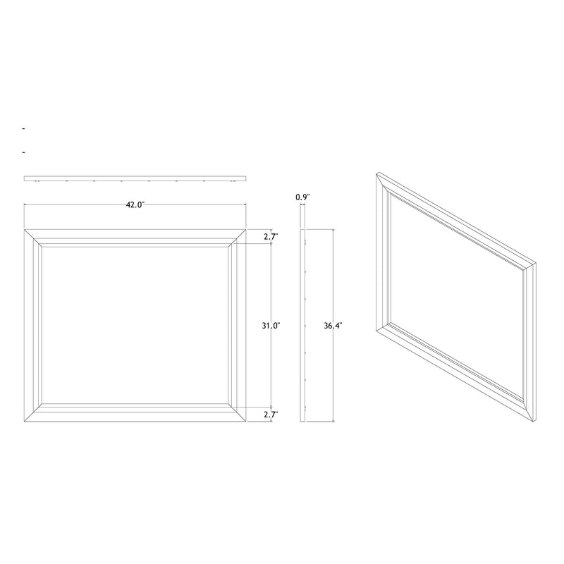Chloe - Mirror - Silver / Gray