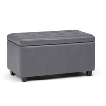 Load image into Gallery viewer, Cosmopolitan - Upholstered Storage Ottoman
