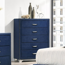 Load image into Gallery viewer, 5 Drawer Bedroom Chest With Crystal Pulls
