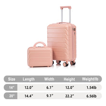 Load image into Gallery viewer, Spinner Luggage Set &amp; Combination Lock
