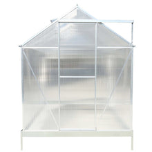 Load image into Gallery viewer, Polycarbonate house, Heavy Duty Outdoor Aluminum Walk-In House Kit With Rain Gutter, Vent And Door For Backyard Garden
