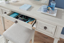 Load image into Gallery viewer, Robbinsdale - Vanity With Stool (Set of 2) - Antique White
