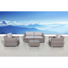 Load image into Gallery viewer, Outdoor Wicker Conversation Set With Cushions, All Weather
